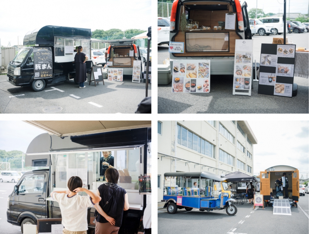 駐車場ではキッチンカー！